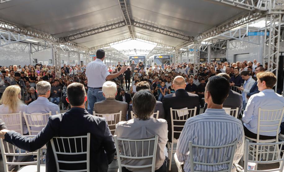 Ratinho Junior inaugura novo terminal metropolitano de São José dos Pinhais