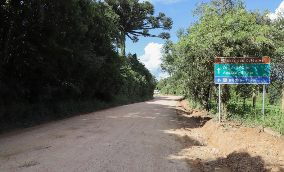 começa pavimentação entre São José dos Pinhais e Mandirituba