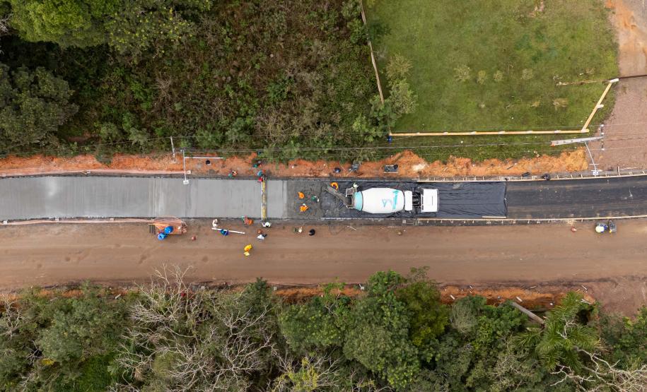 Obra da nova ligação entre Mandirituba e São José dos Pinhais entra na concretagem