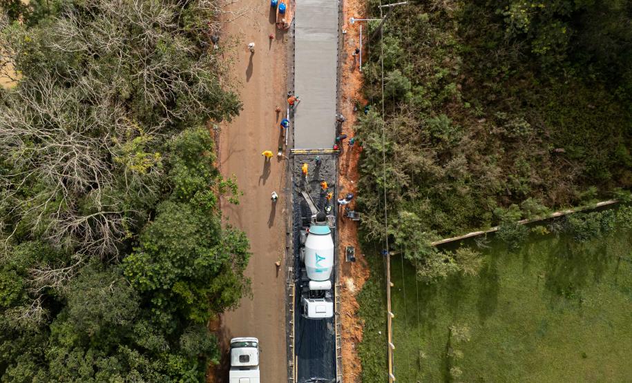 Obra da nova ligação entre Mandirituba e São José dos Pinhais entra na concretagem