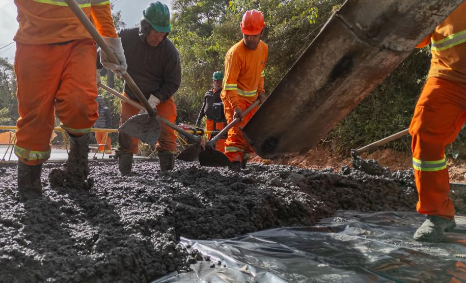 Obra da nova ligação entre Mandirituba e São José dos Pinhais entra na concretagem
