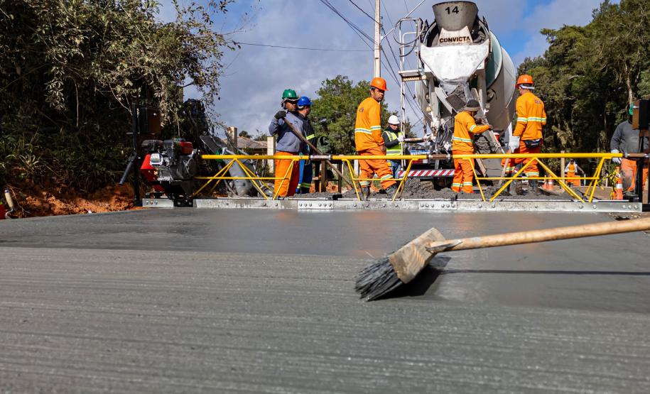 Obra da nova ligação entre Mandirituba e São José dos Pinhais entra na concretagem