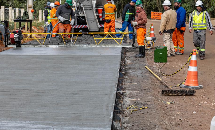 Obra da nova ligação entre Mandirituba e São José dos Pinhais entra na concretagem