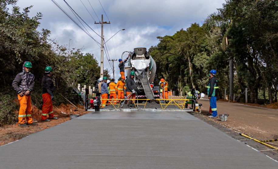 Obra da nova ligação entre Mandirituba e São José dos Pinhais entra na concretagem