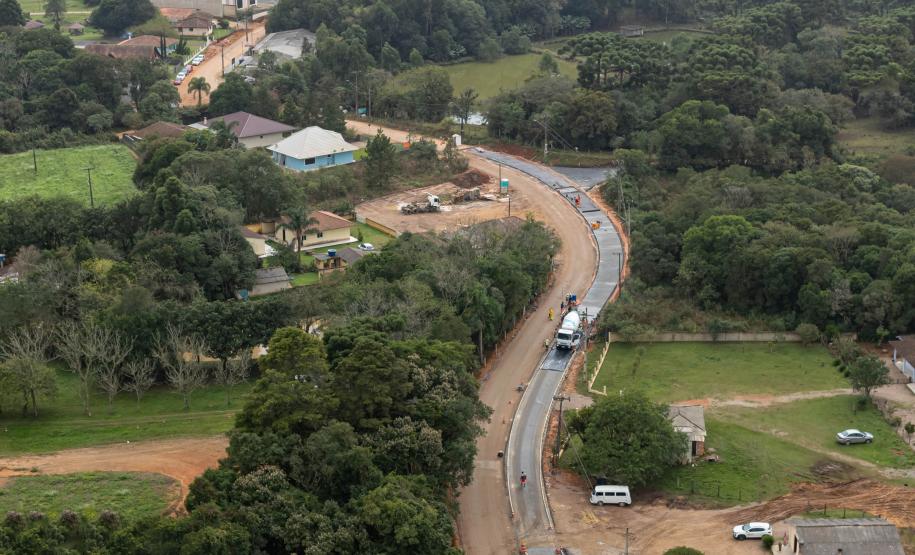 Obra da nova ligação entre Mandirituba e São José dos Pinhais entra na concretagem