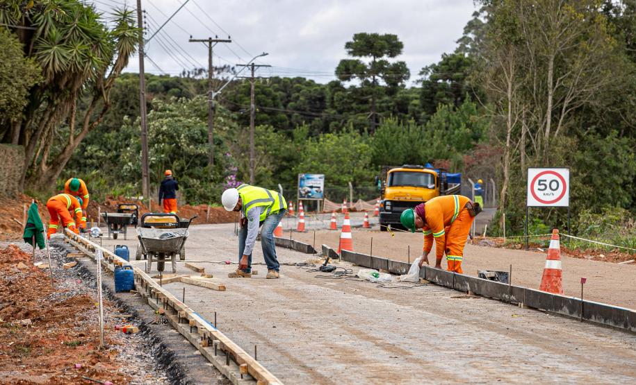 Obra da nova ligação entre Mandirituba e São José dos Pinhais entra na concretagem