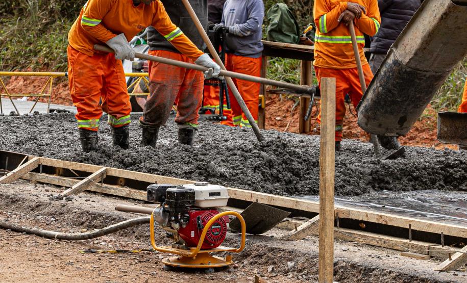 Obra da nova ligação entre Mandirituba e São José dos Pinhais entra na concretagem