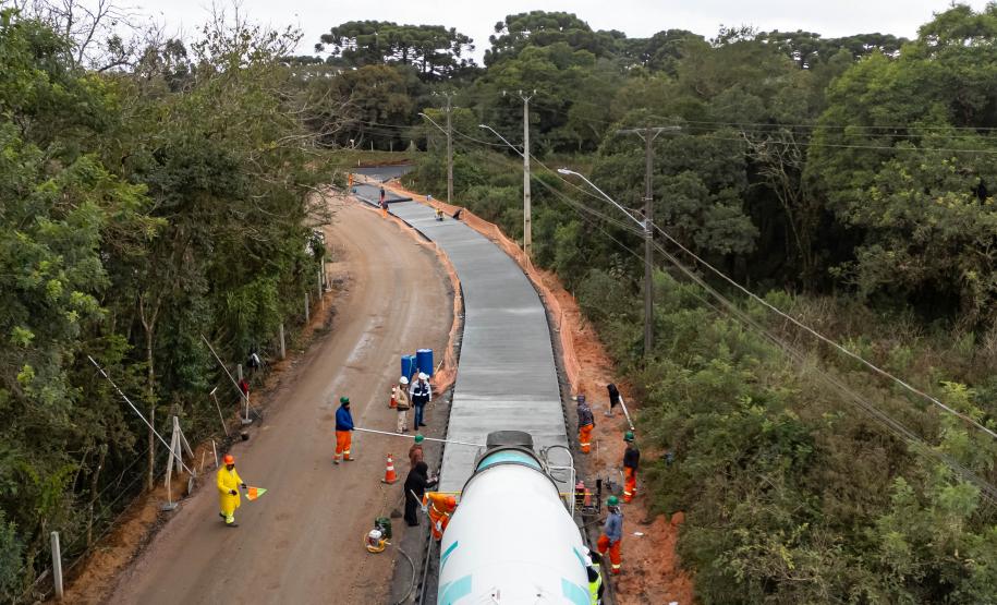 Obra da nova ligação entre Mandirituba e São José dos Pinhais entra na concretagem