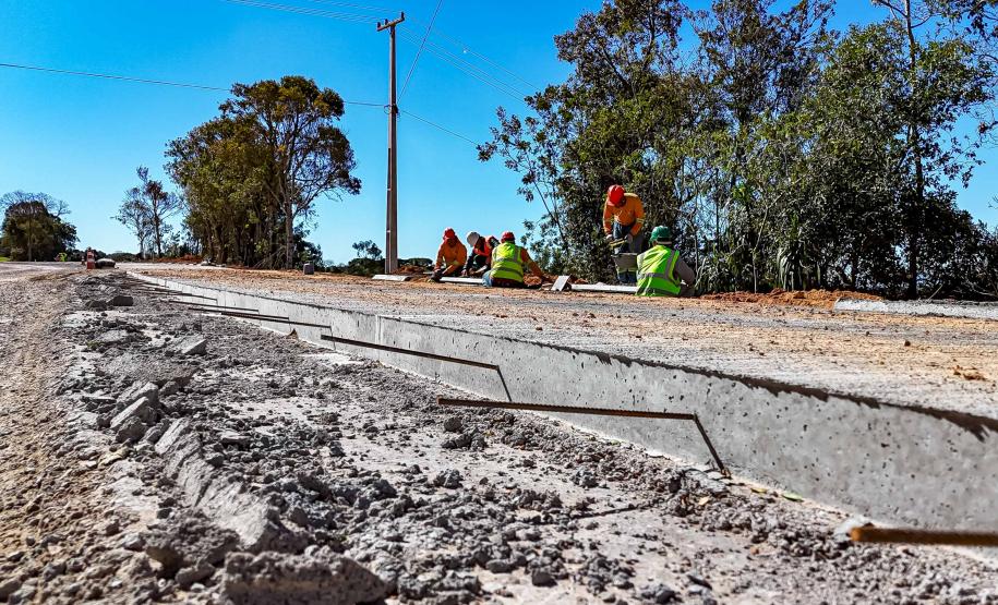 Pavimentação entre Mandirituba e São José dos Pinhais chega a 25% de conclusão