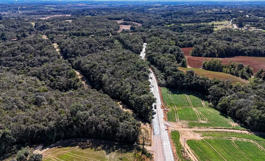 Pavimentação entre Mandirituba e São José dos Pinhais chega a 25% de conclusão
