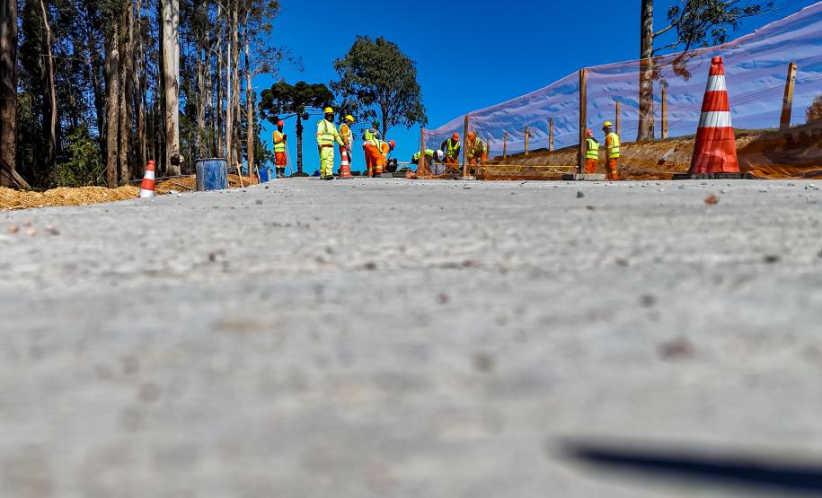 Pavimentação entre Mandirituba e São José dos Pinhais chega a 25% de conclusão