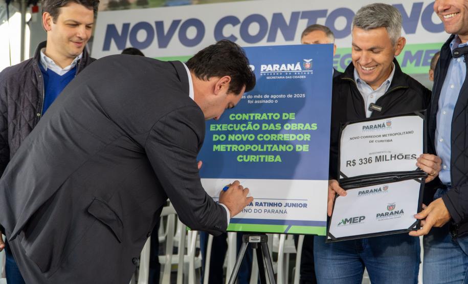 Investimento de R$ 336 milhões: governador autoriza obras do novo Contorno Sul de Curitiba