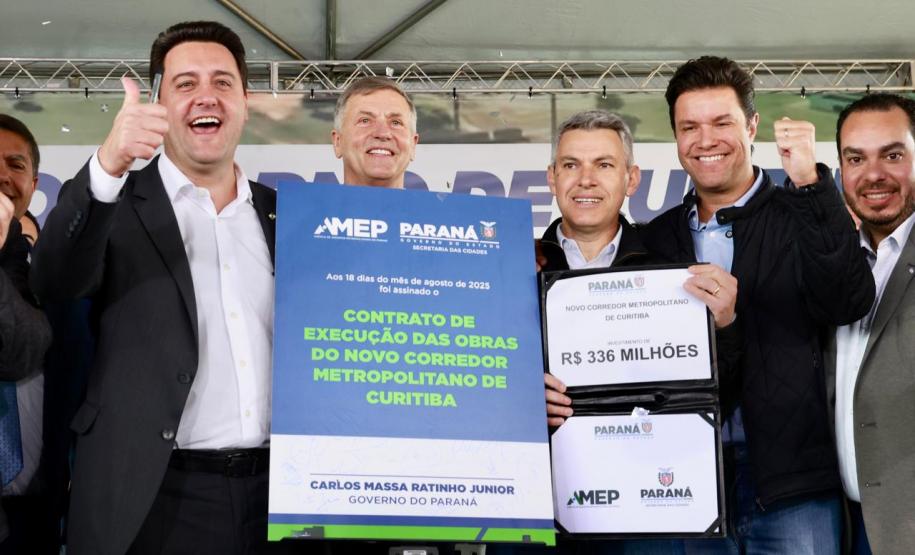 Investimento de R$ 336 milhões: governador autoriza obras do novo Contorno Sul de Curitiba