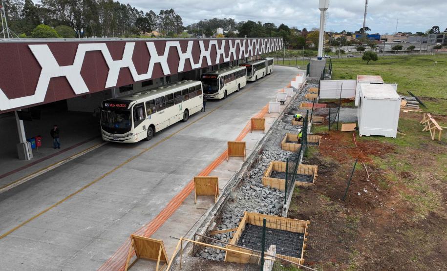 Começam as obras da garagem do Bonde Urbano Digital no Terminal de Piraquara
