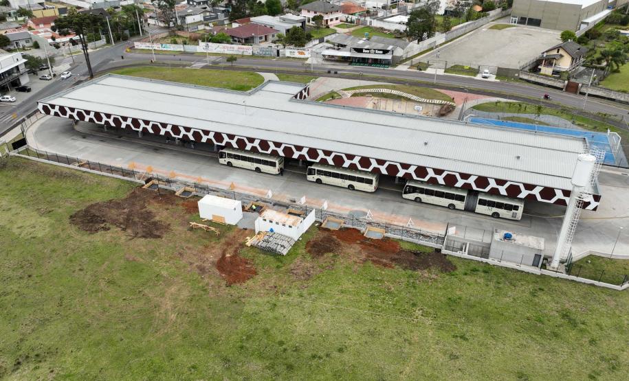 Começam as obras da garagem do Bonde Urbano Digital no Terminal de Piraquara