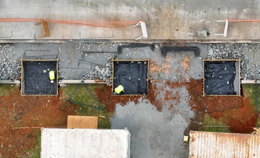 Começam as obras da garagem do Bonde Urbano Digital no Terminal de Piraquara