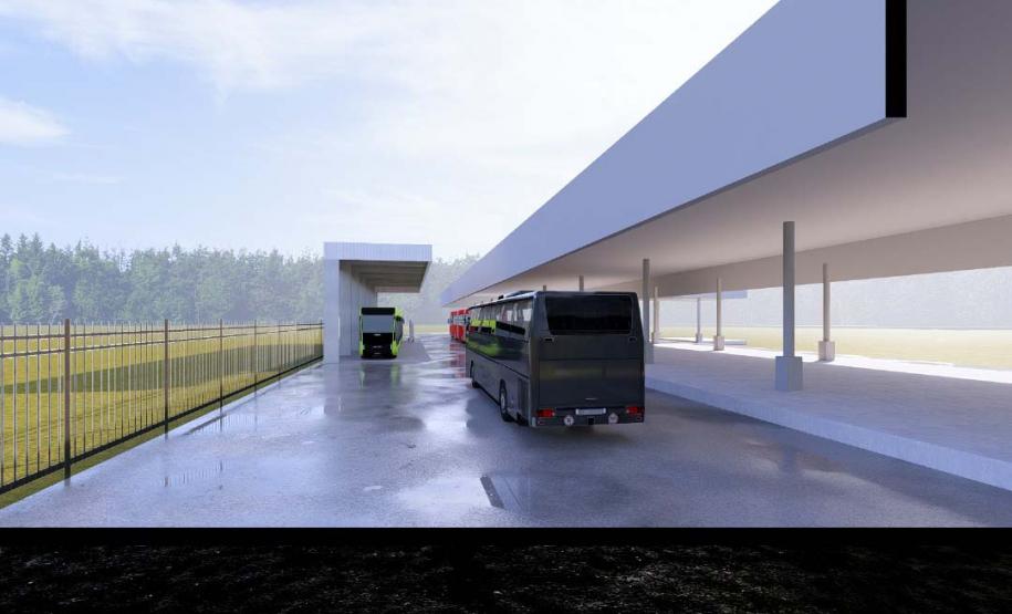 Começam as obras da garagem do Bonde Urbano Digital no Terminal de Piraquara