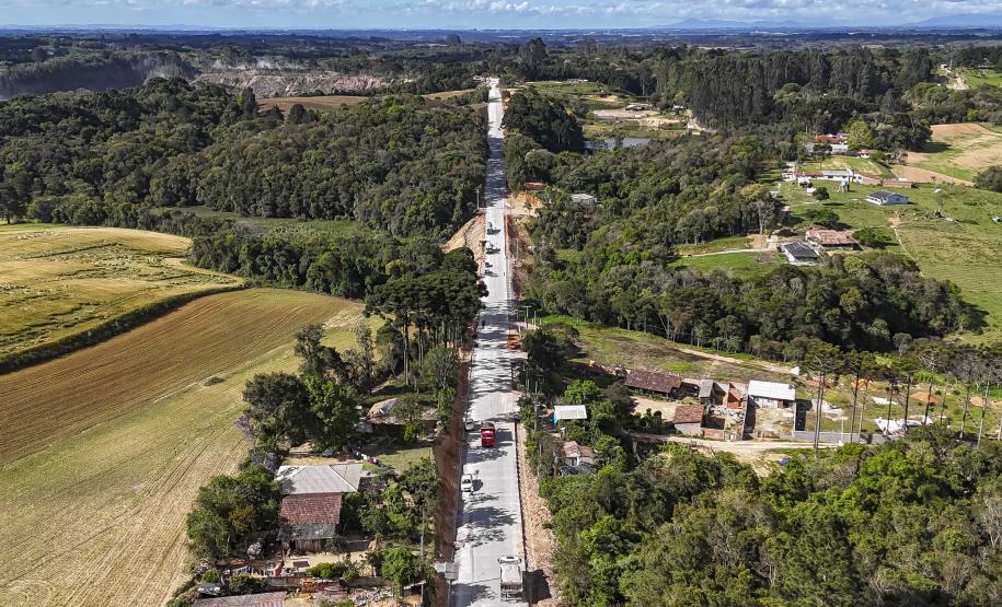 Pavimentação entre Mandirituba e São José dos Pinhais ultrapassa 40% de execução
