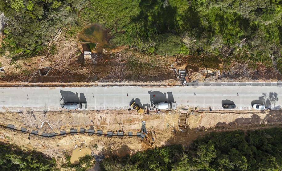 Pavimentação entre Mandirituba e São José dos Pinhais ultrapassa 40% de execução