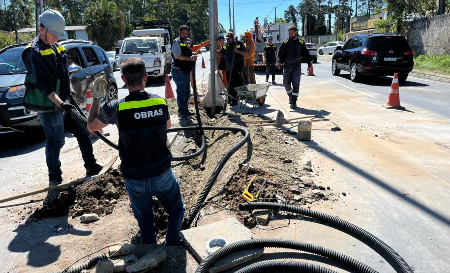 Obras de implantação do trilho digital do BUD na RMC avançam e estão na reta final