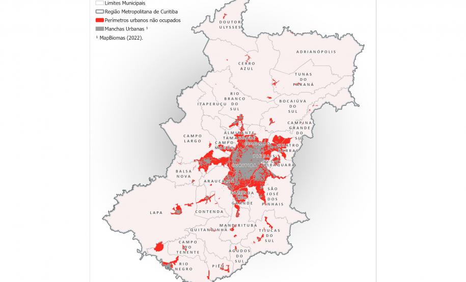 Estudo aponta que ocupação dos perímetros urbanos da RMC pode facilitar planejamento territorial