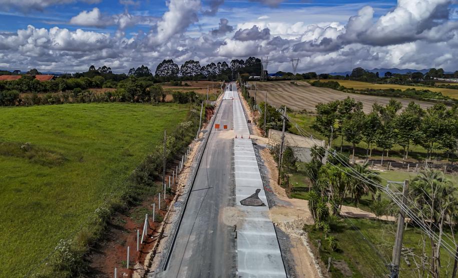 Ligação entre Mandirituba e São José dos Pinhais supera 65% de execução