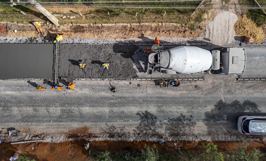 Ligação entre Mandirituba e São José dos Pinhais supera 65% de execução