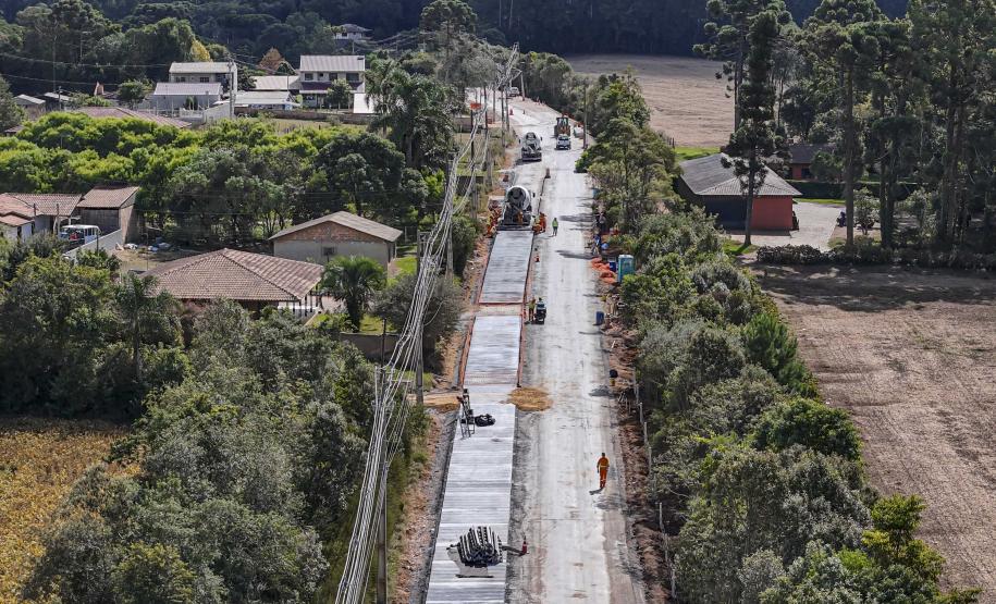 Ligação entre Mandirituba e São José dos Pinhais supera 65% de execução