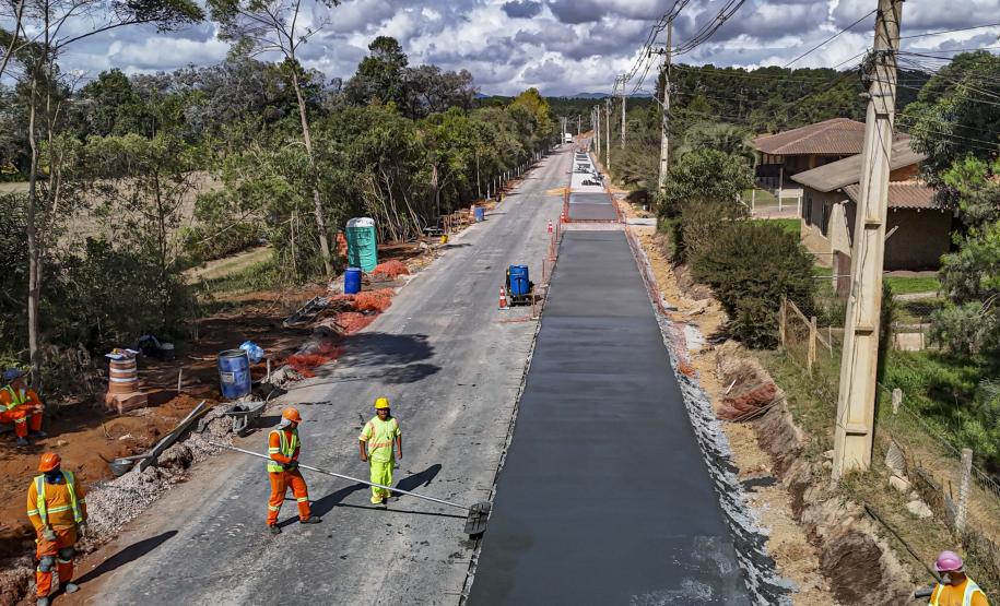 Ligação entre Mandirituba e São José dos Pinhais supera 65% de execução