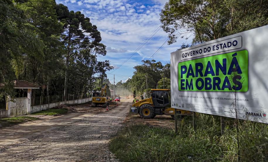 Ligação entre Mandirituba e São José dos Pinhais supera 65% de execução