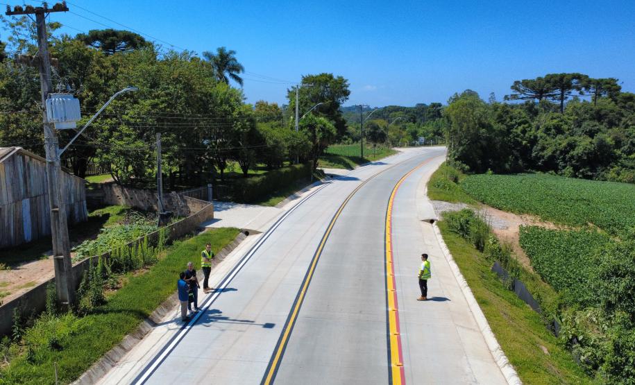 Reta final: pavimentação entre Mandirituba e São José dos Pinhais chega a 84,19%