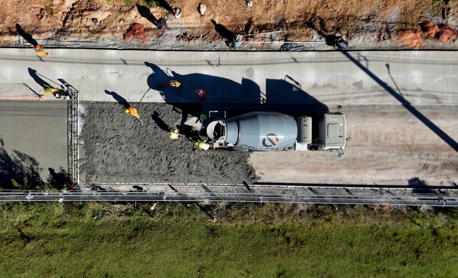 Reta final: pavimentação entre Mandirituba e São José dos Pinhais chega a 84,19%