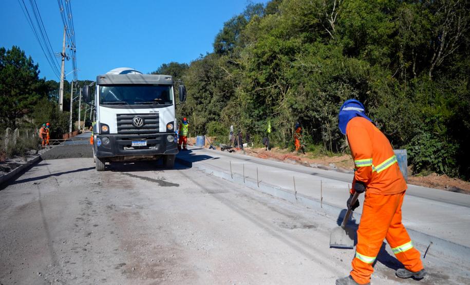 Reta final: pavimentação entre Mandirituba e São José dos Pinhais chega a 84,19%