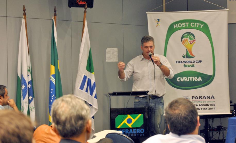 As obras de infraestrutura para a Copa do Mundo em Curitiba foram debatidas no dia 02 de abril na sede da Infraero, no Aeroporto Internacional Afonso Pena, em São José dos Pinhais, região metropolitana da capital