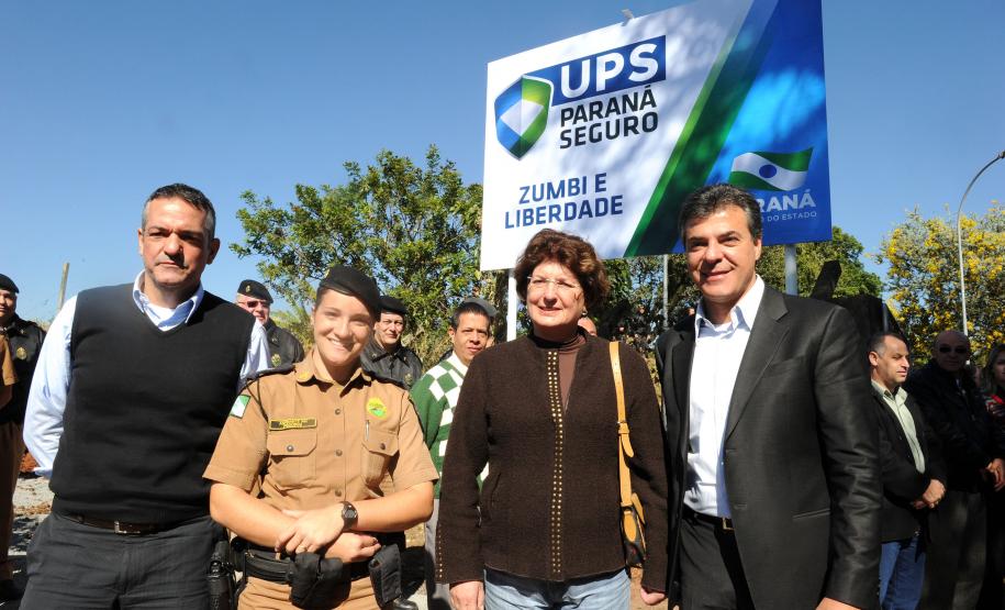 O governador Beto Richa no lançamento da 13.ª Unidade Paraná Seguro (UPS) do Estado, em Colombo.