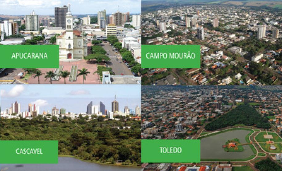 Governador sanciona lei que cria quatro novas regiões metropolitanas O governador Beto Richa sancionou a criação de quatro novas regiões metropolitanas no Paraná, com sede em Apucarana, Campo Mourão, Cascavel e Toledo.