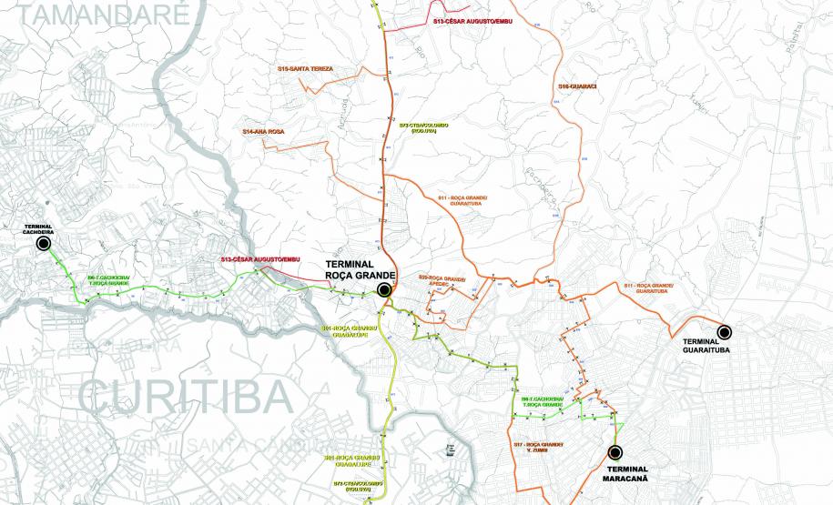 Esclarecimento Roça Grande Linhas que passam no Terminal Roça Grande