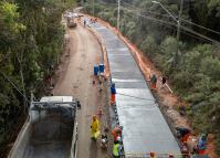 Obra da nova ligação entre Mandirituba e São José dos Pinhais entra na concretagem